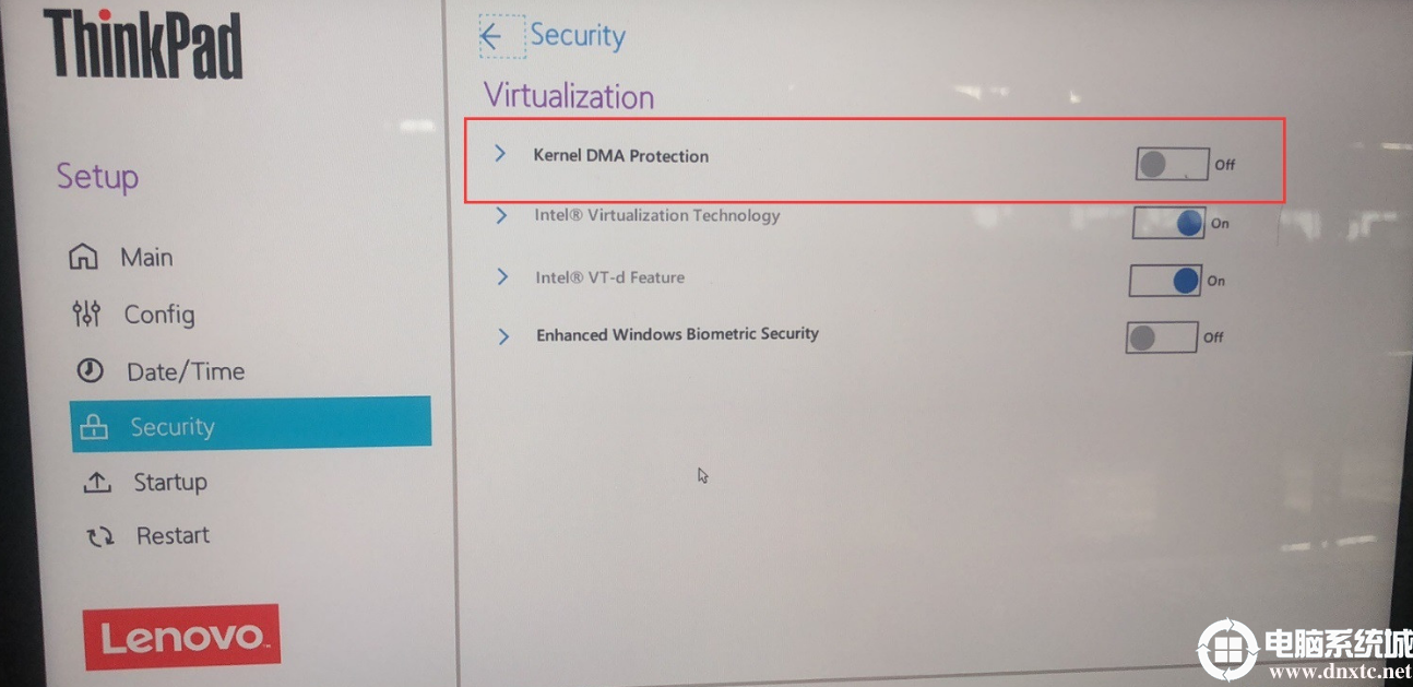 關閉kernel DMA protection.png